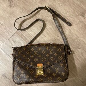 Inspired Brown Monogram Pochette Crossbody Bag
